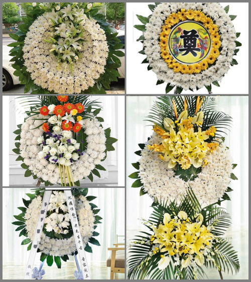 山东青岛莱西市马连庄镇道子泊村花圈速递